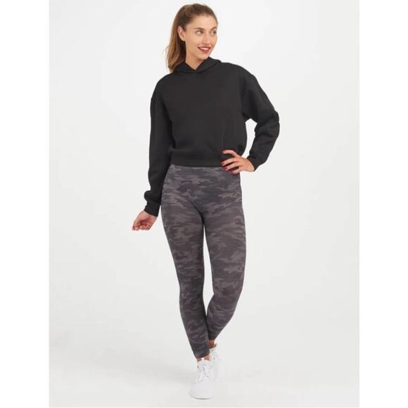 SPANX Look at Me Now Seamless Leggings Heather Camo Wide Waistband NEW Size XS - Picture 9 of 9